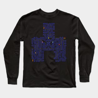 Bandersnatch Pacman Maze WW Long Sleeve T-Shirt